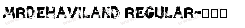 MrDeHaviland Regular字体转换